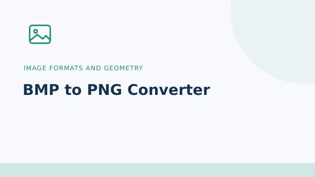 BMP to PNG Converter — Image formats and geometry tool illustration