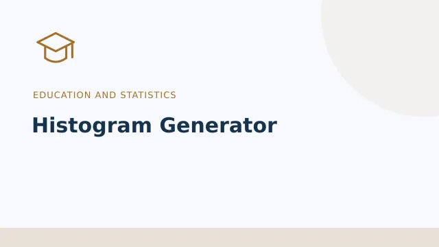 Histogram Generator — Education and statistics tool illustration
