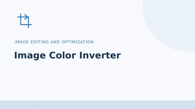 Image Color Inverter — Image editing and optimization tool illustration