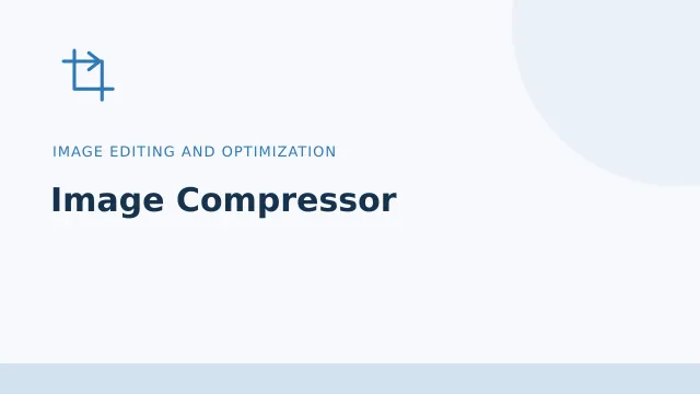 Image Compressor — Image editing and optimization tool illustration