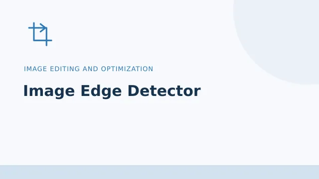 Image Edge Detector — Image editing and optimization tool illustration