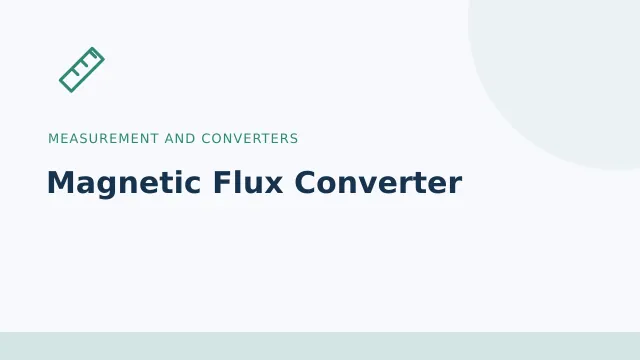 Magnetic Flux Converter — Measurement and converters tool illustration