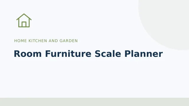 Room Furniture Scale Planner — Home kitchen and garden tool illustration