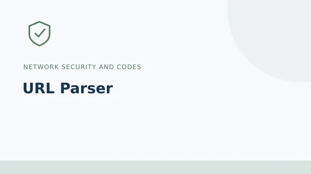 URL Parser — Network security and codes tool illustration